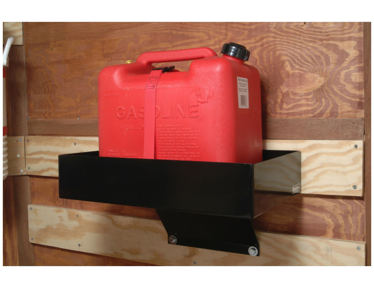 Carbon Steel Gas Container Rack with Nylon Strap, Black I3751