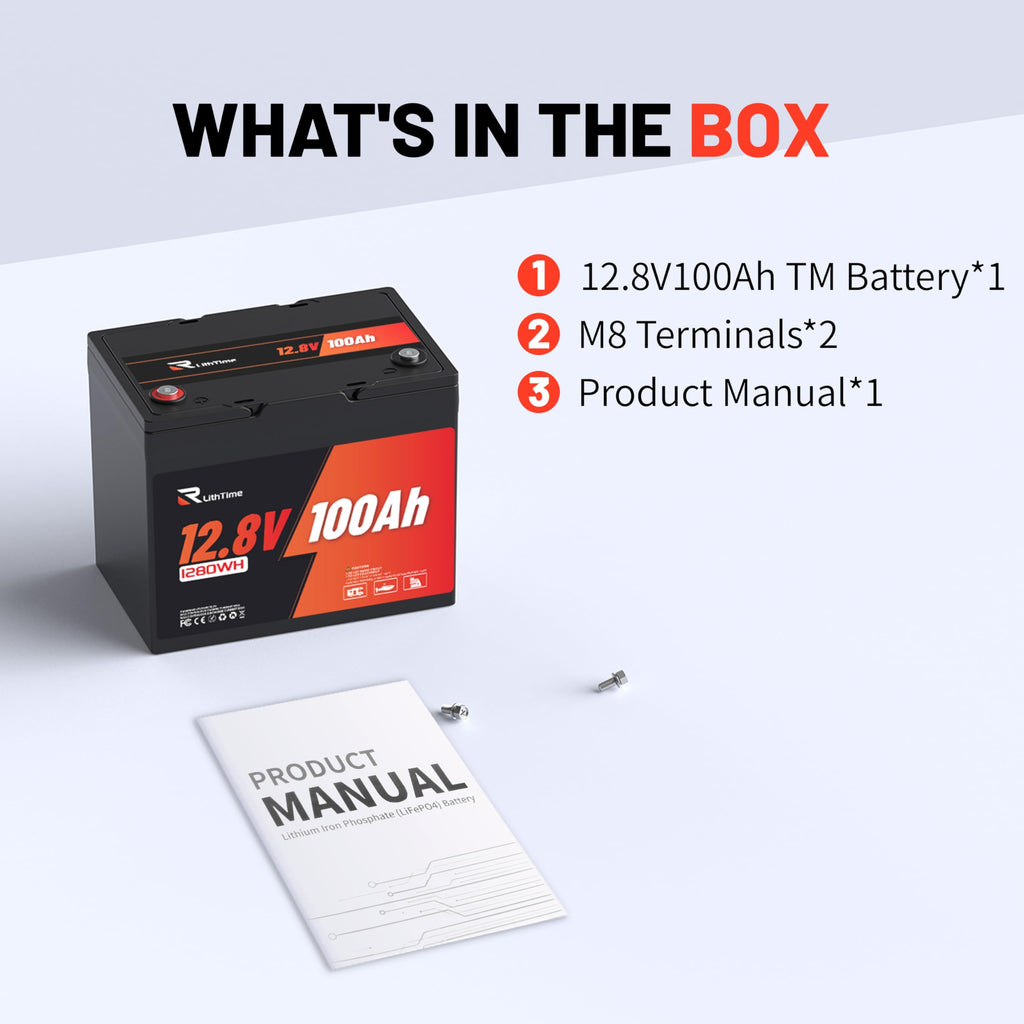 12V 100Ah LiFePO4 Battery Group 24 I22658