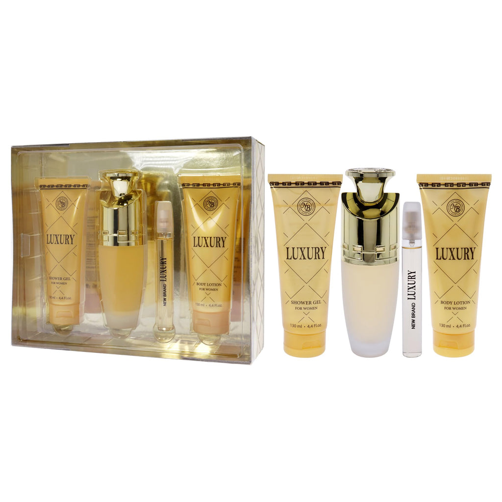 4 Pc Gift Set 3.3oz EDP Spray 4.4oz Shower Gel 4.4oz Body Lotion 0.5oz EDP Spray X316
