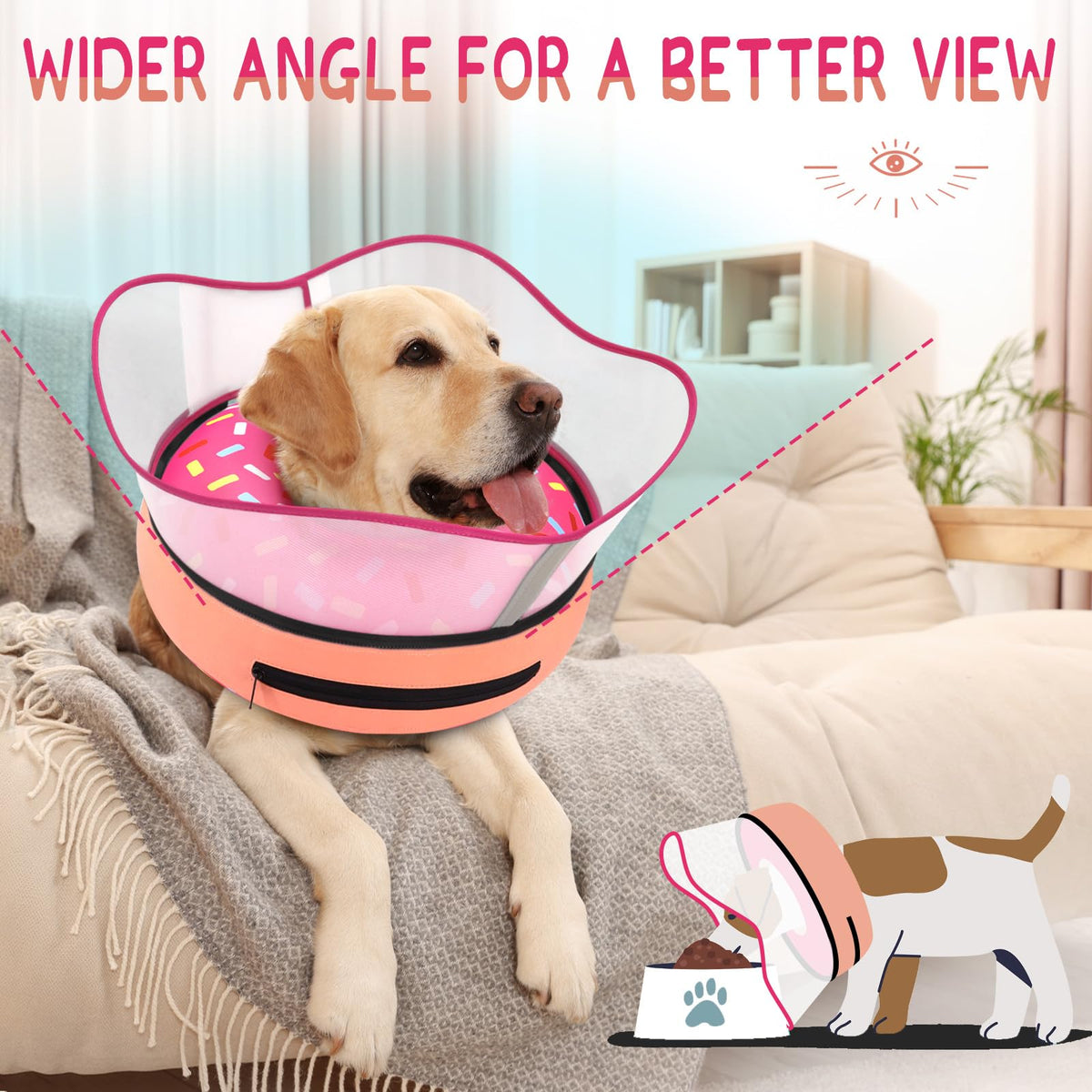Inflatable Dog Cone Collar for Dogs J336648