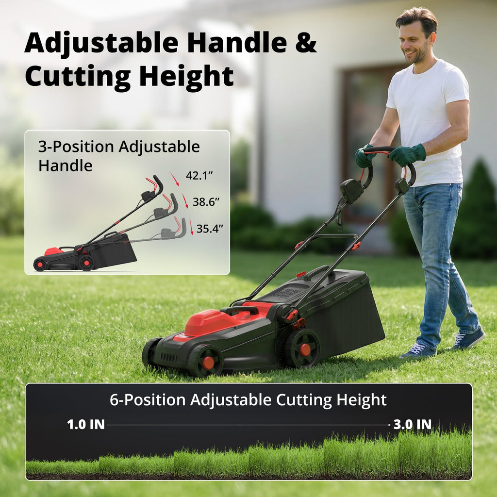 14-Inch Electric Corded Push Mower F523
