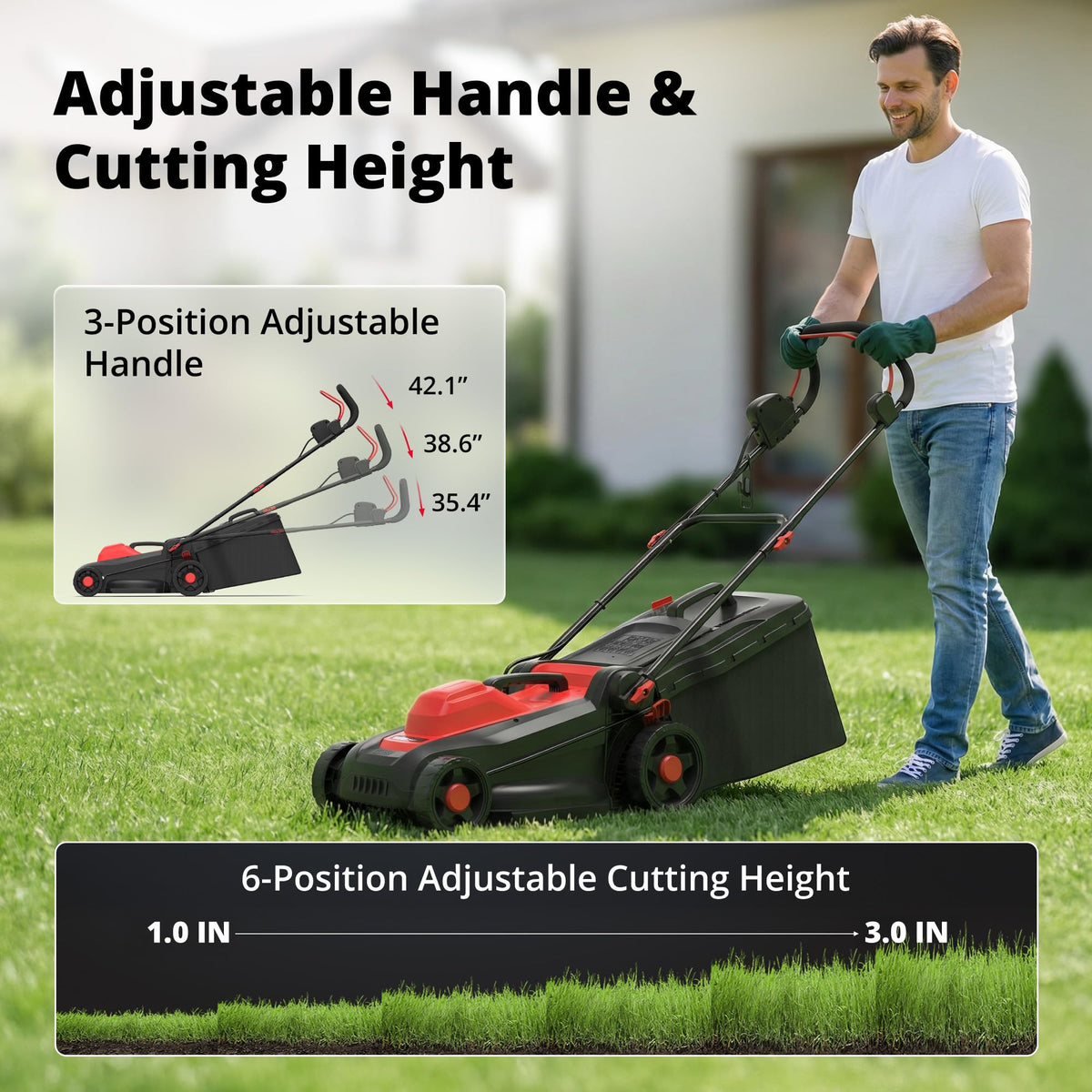 14-Inch Electric Corded Push Mower F523