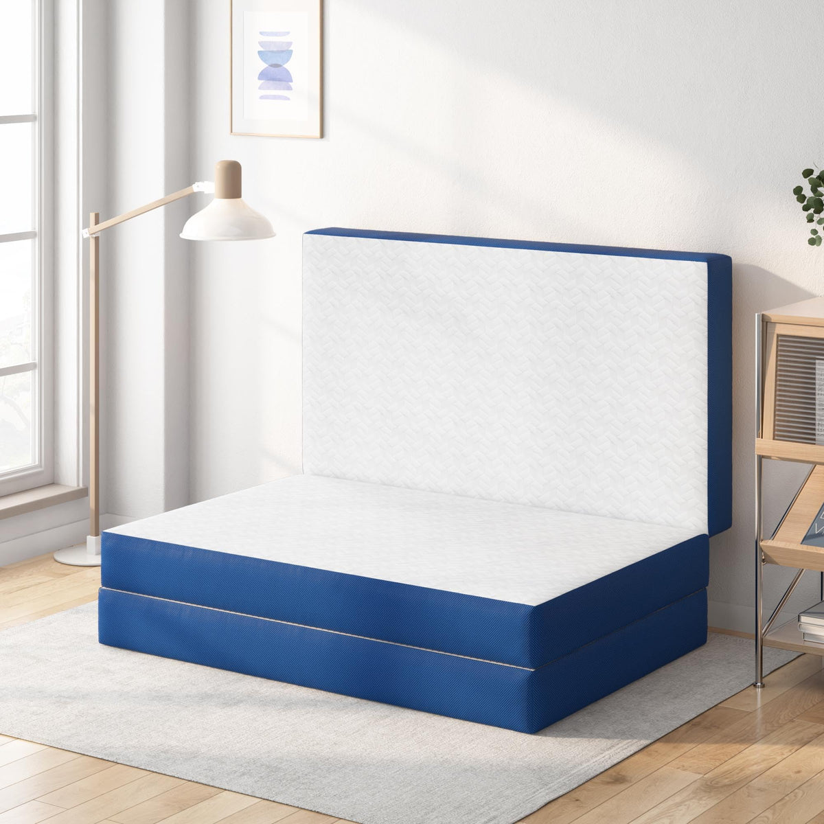 Queen 6 Inch Gel Memory Foam Trifold Mattress Q433
