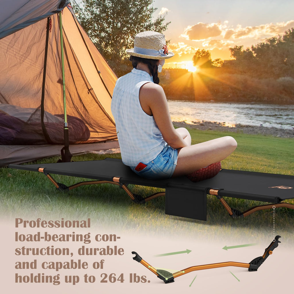 Foldable Camping Cot with Storage Bag X505