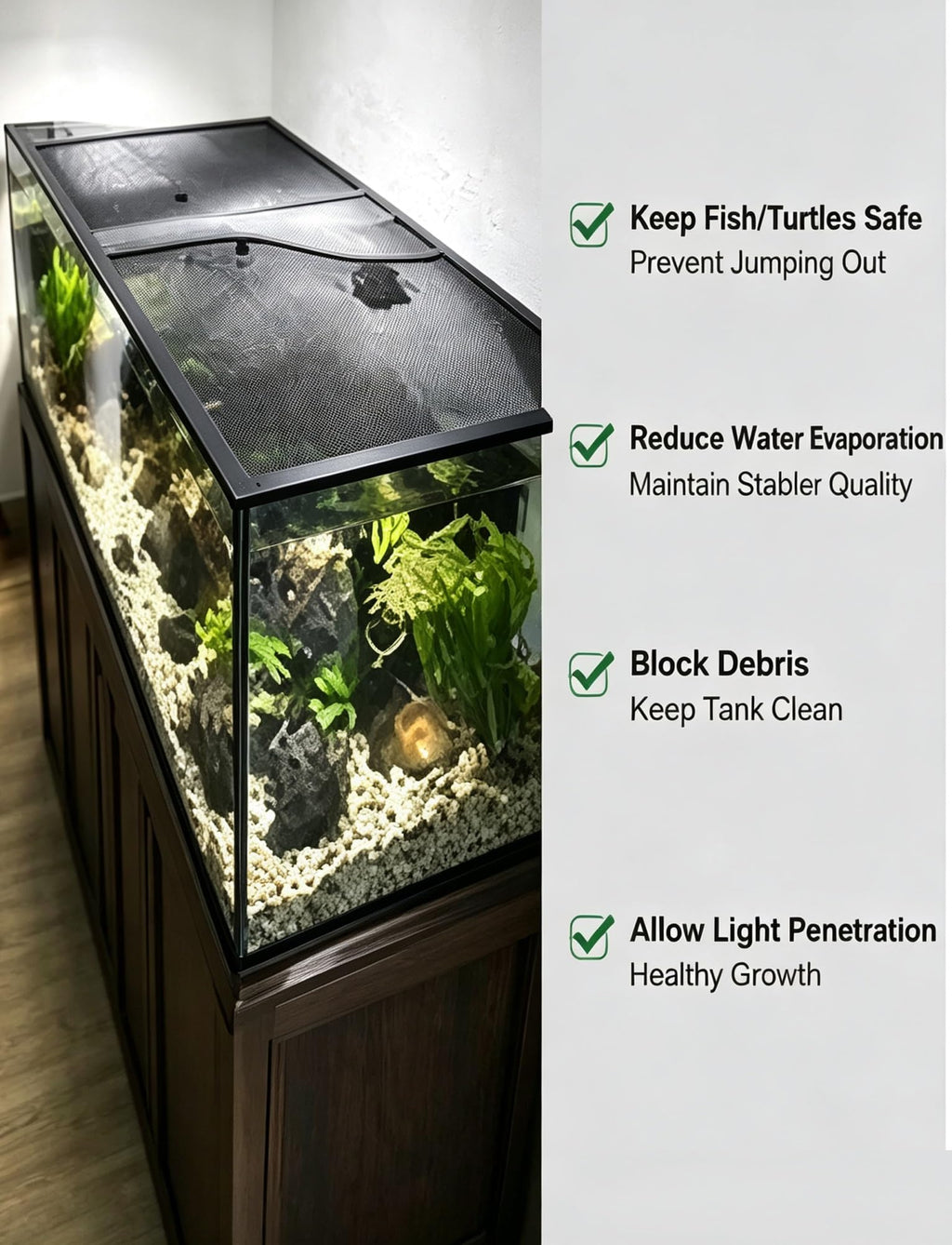 Aluminum Fish Tank Mesh Lid I86209