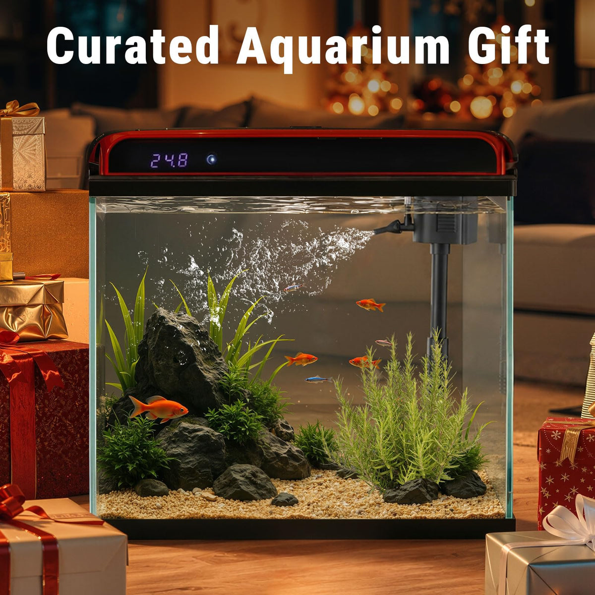 5 Gallon Glass Fish Tank T73741