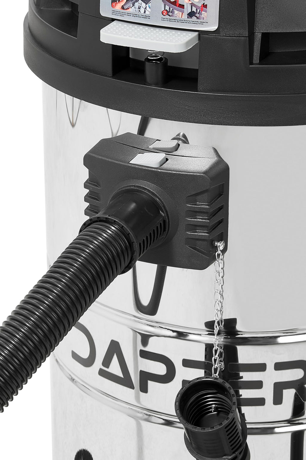 21 Gallon 8.5 Peak HP Stainless Steel Wet/Dry Shop Vacuum R471407