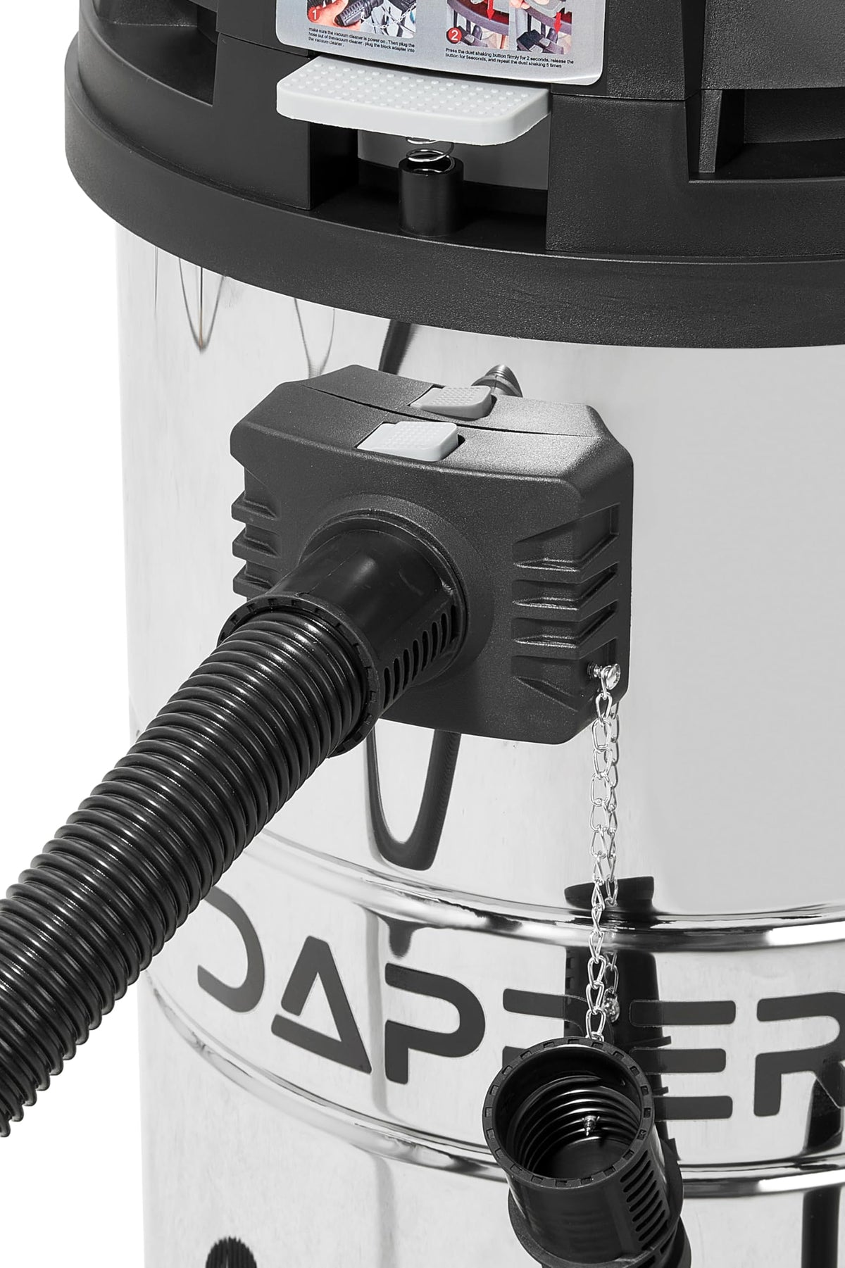 21 Gallon 8.5 Peak HP Stainless Steel Wet/Dry Shop Vacuum R471407