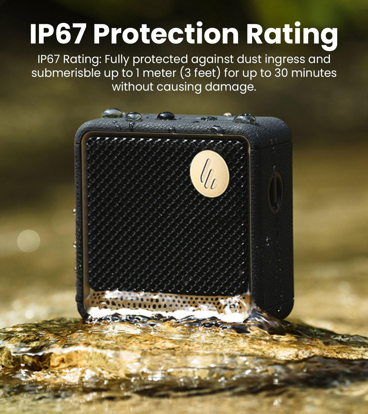 Portable Bluetooth Speaker IP67 Black E4971