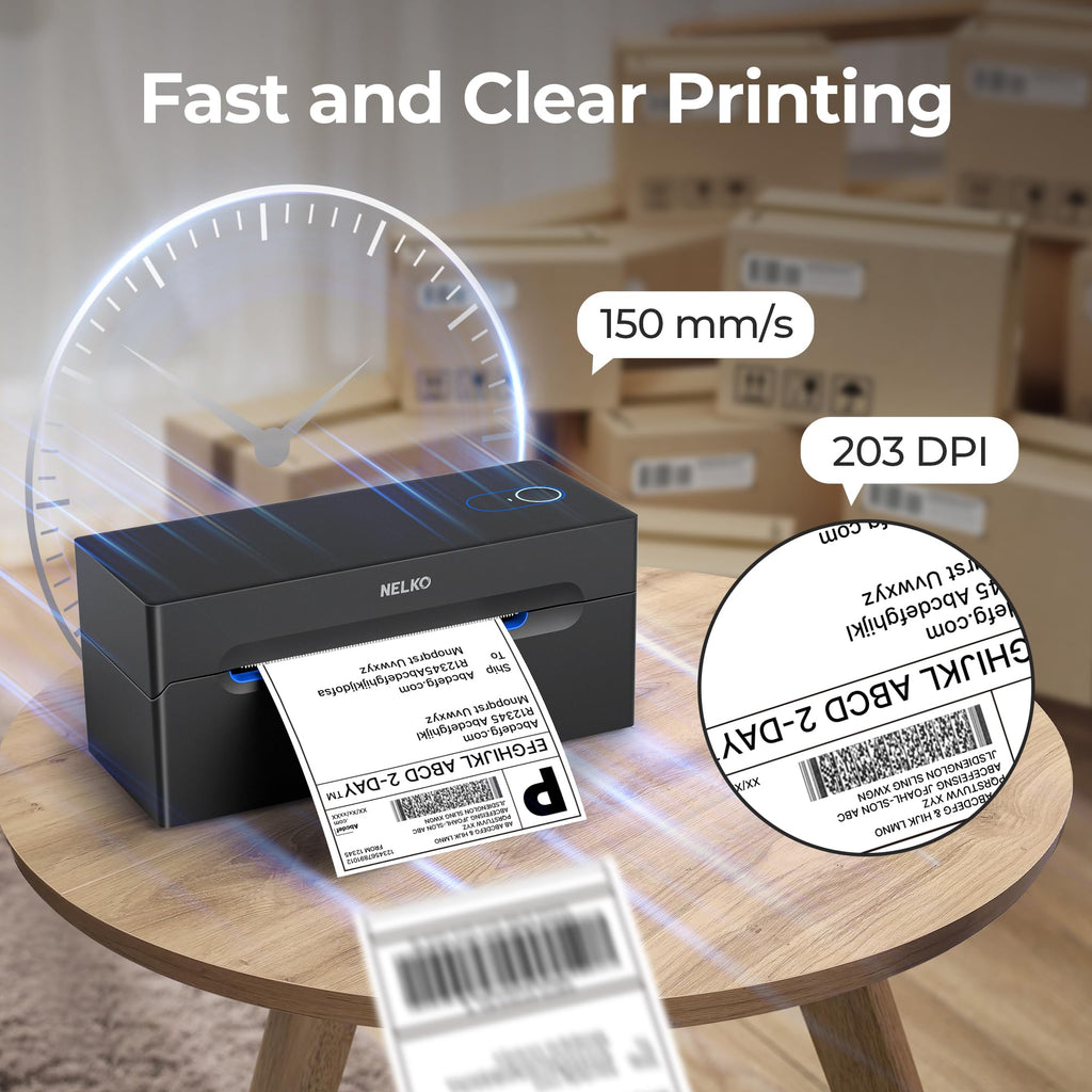 Bluetooth Thermal Shipping Label Printer W604834