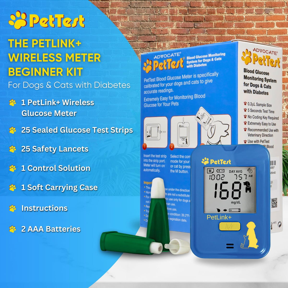 Glucose Monitor Kit for Dogs and Cats B6909