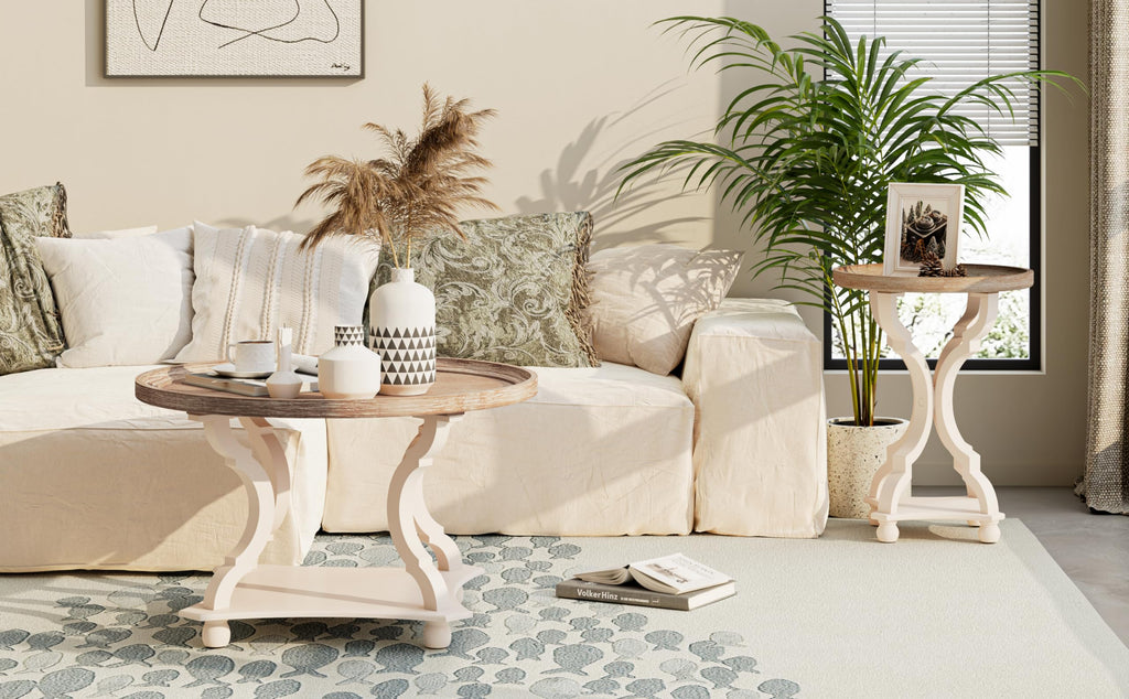 Round Wood Coffee Table F62543