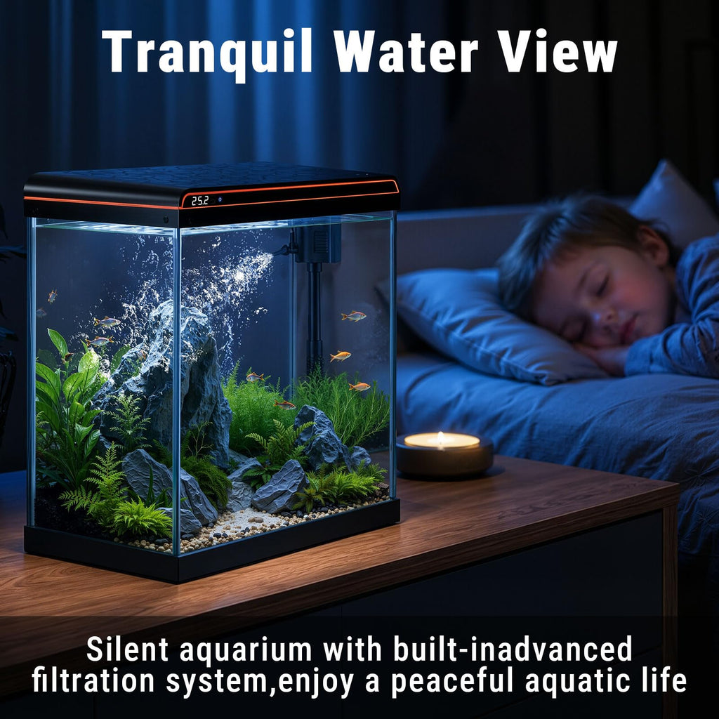 5 Gallon Glass Fish Tank T73741