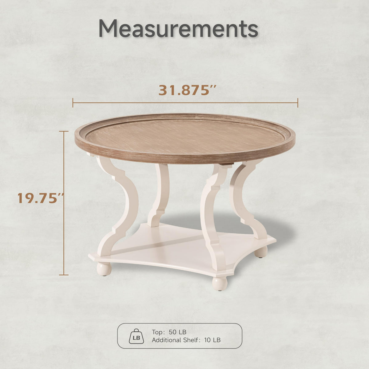 Round Wood Coffee Table F62543