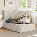 Twin Size Upholstered Lift Up Storage Bed Frame P955956