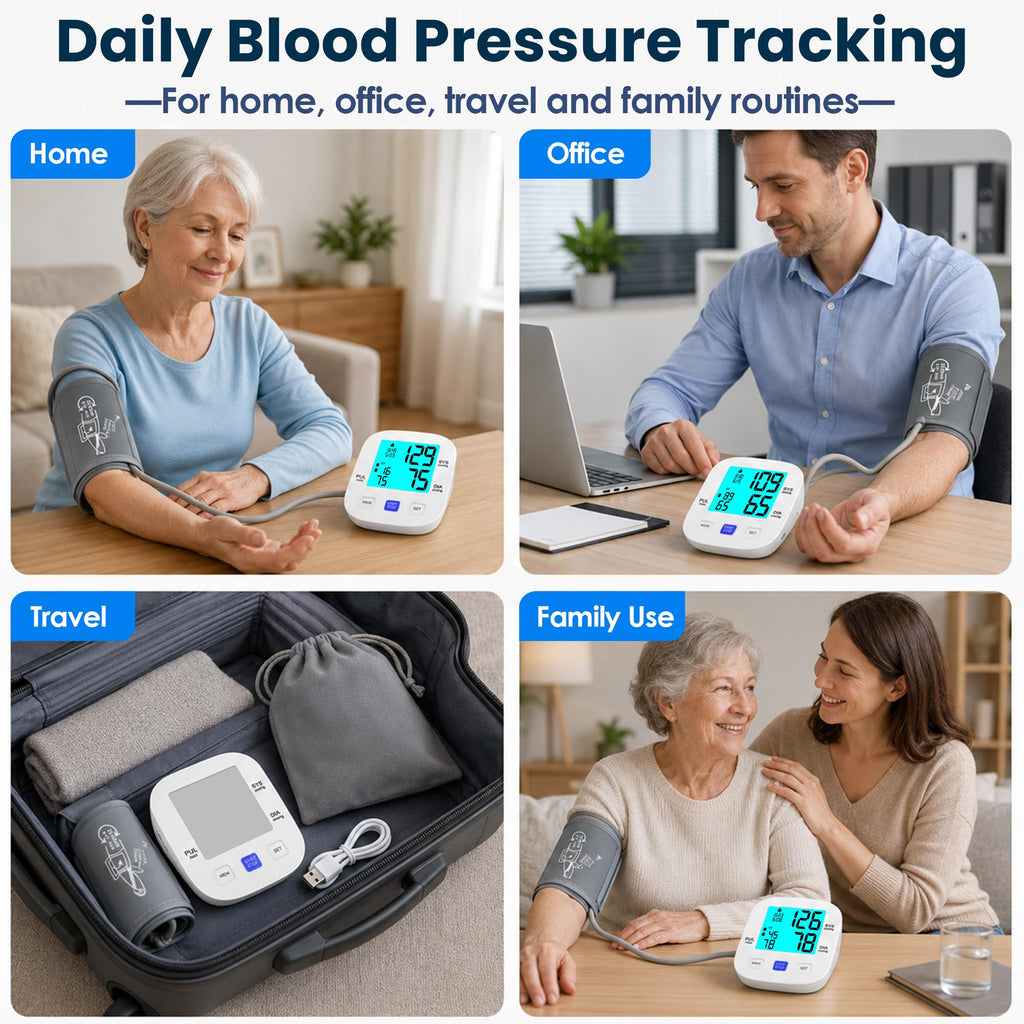 Upper Arm Blood Pressure Monitor with 8.7"-16.5" Cuff H757
