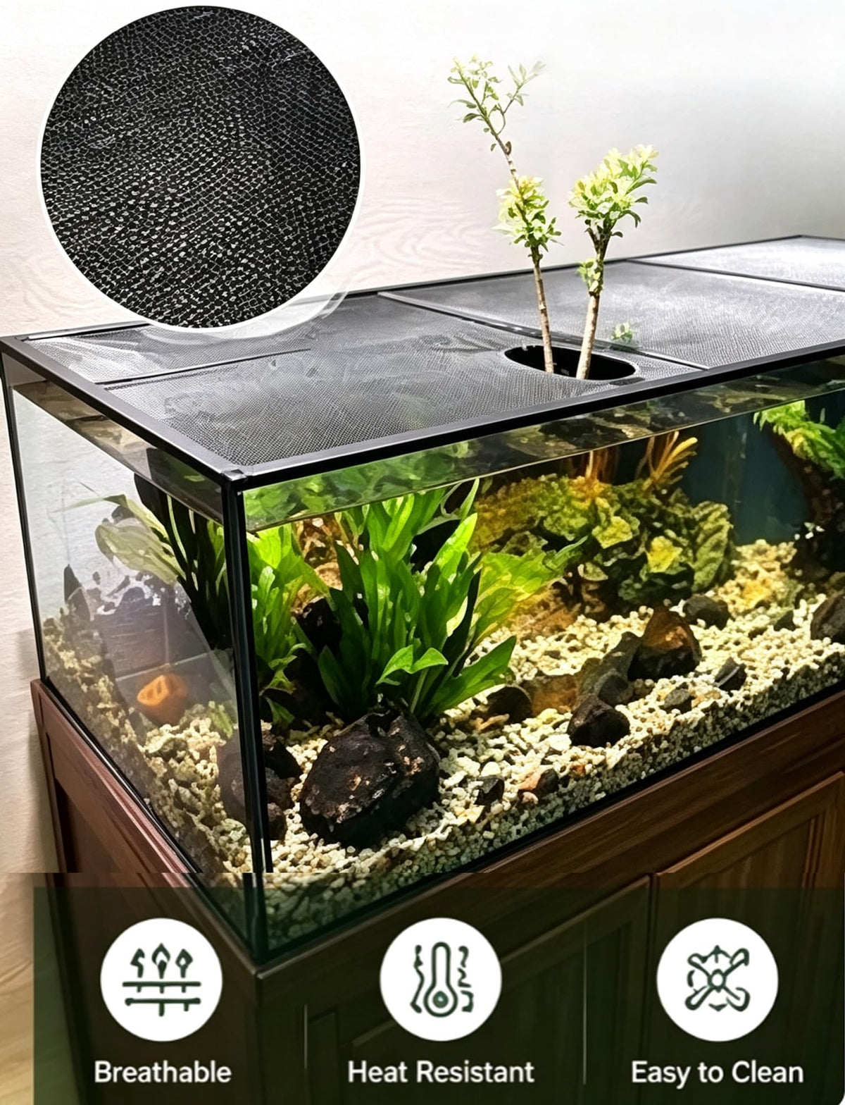 Aluminum Fish Tank Mesh Lid I86209