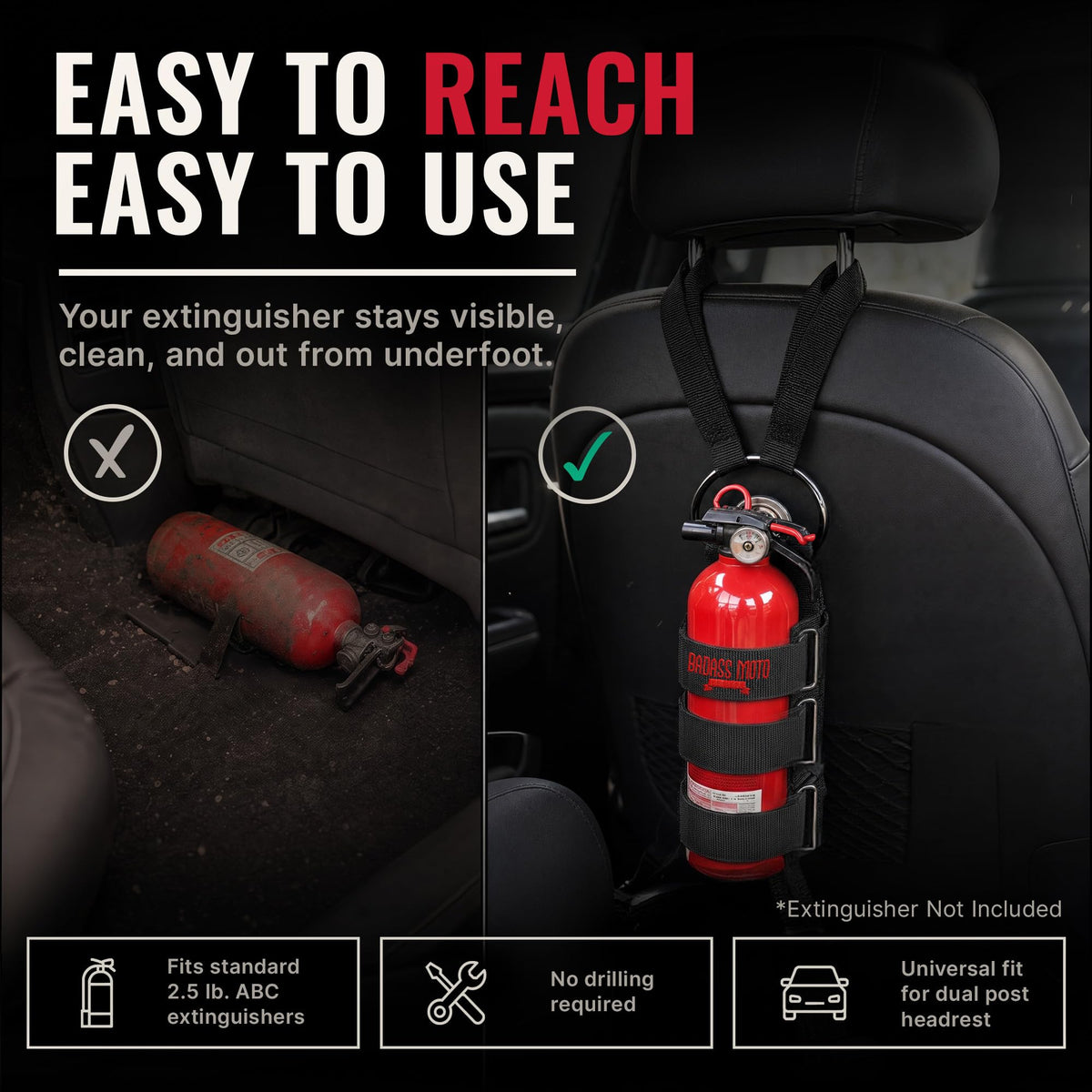 Car Fire Extinguisher Mount V762123