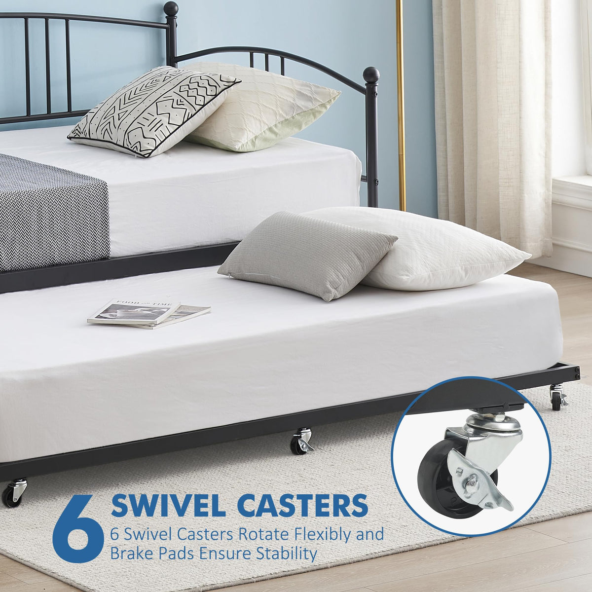 Twin Metal Daybed with Trundle Z39800