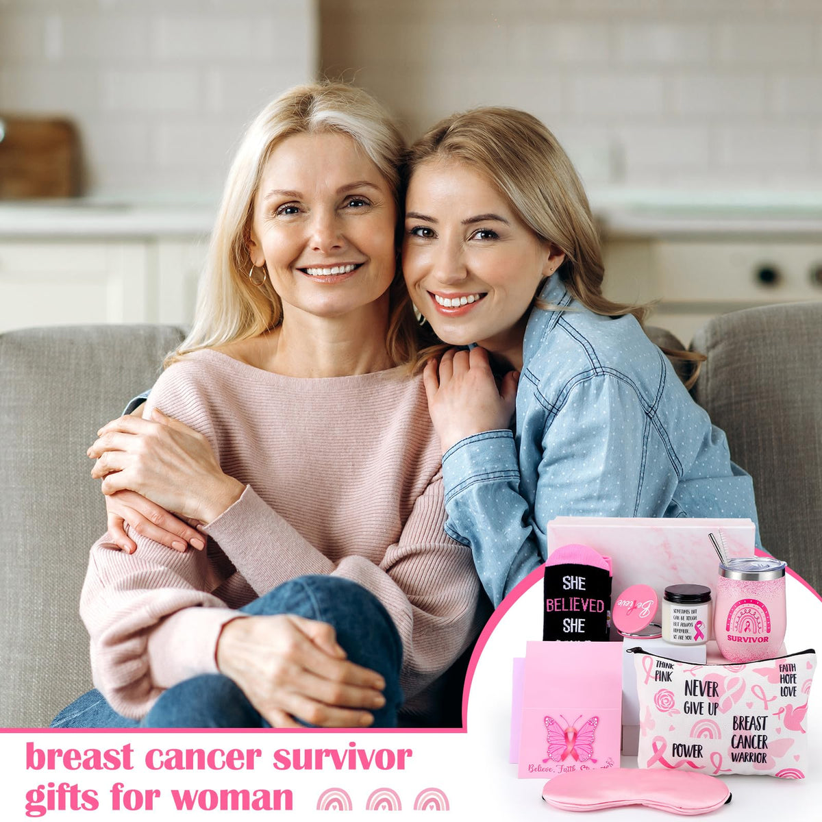 8 Pcs Breast Cancer Basket B76521