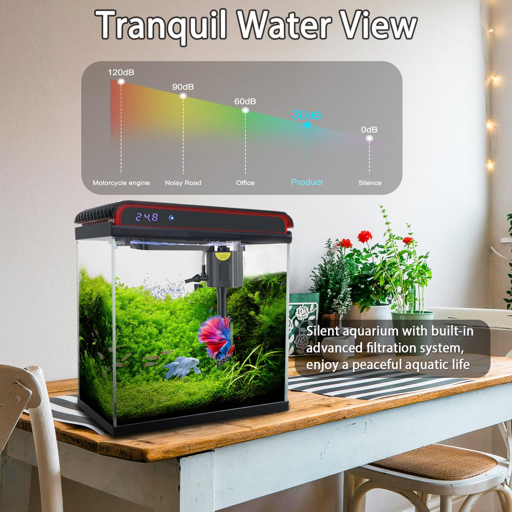 5 Gallon Glass Fish Tank T73741