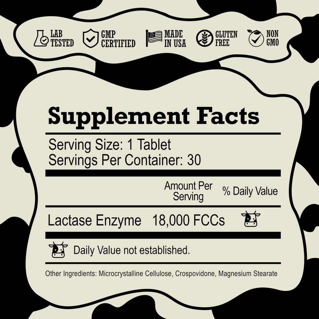 Lactase Enzyme Pills 18000 FCC 30 Ct I588234