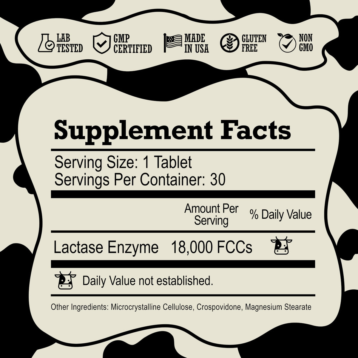 Lactase Enzyme Pills 18000 FCC 30 Ct I588234