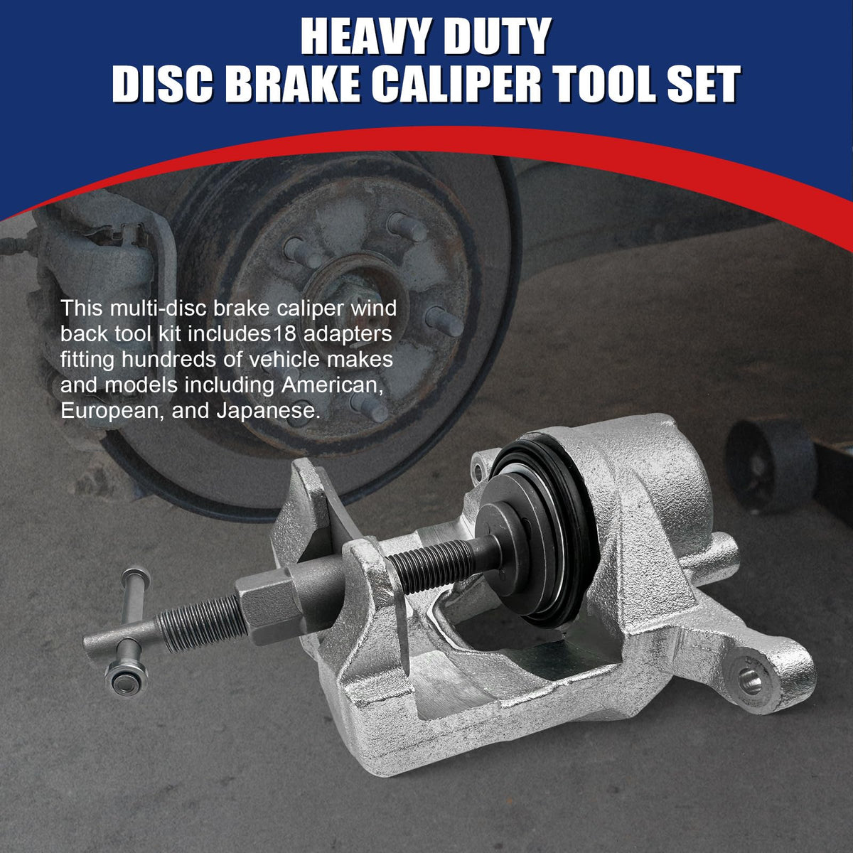 Heavy Duty Disc Brake Caliper Tool Set C387082