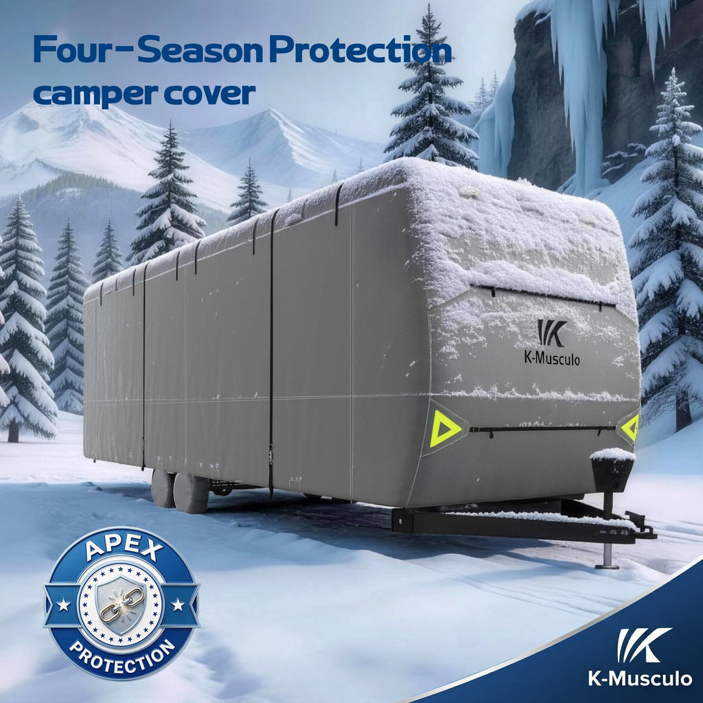 Heavy Duty Windproof Waterproof RV Cover T614795