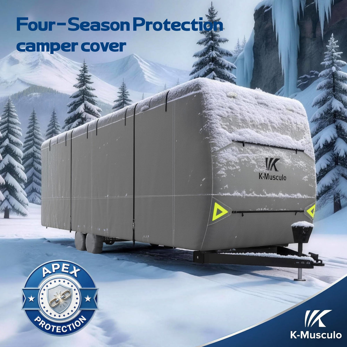 Heavy Duty Windproof Waterproof RV Cover T614795