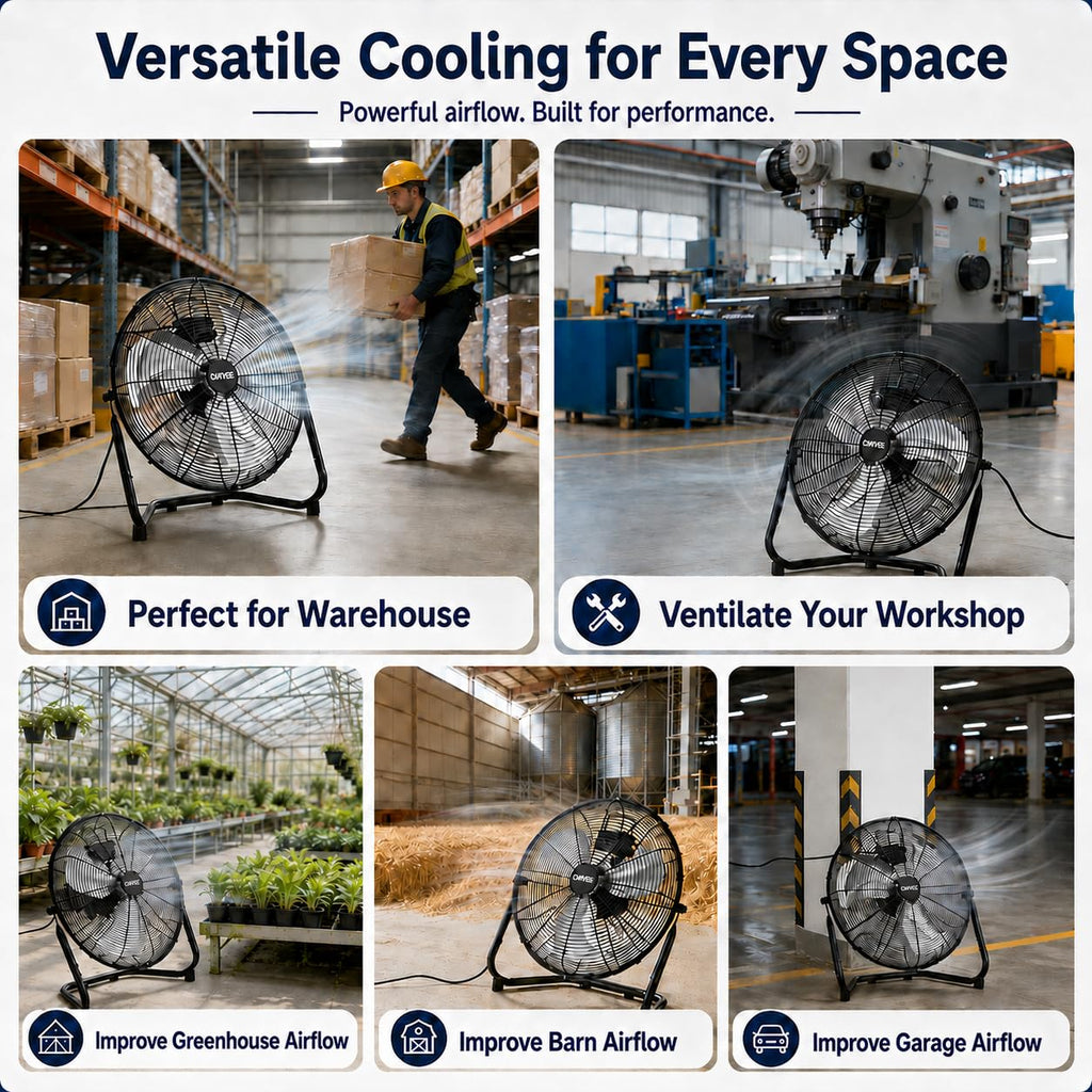 20'' High Velocity Industrial Floor & Wall Mount Fan B24483