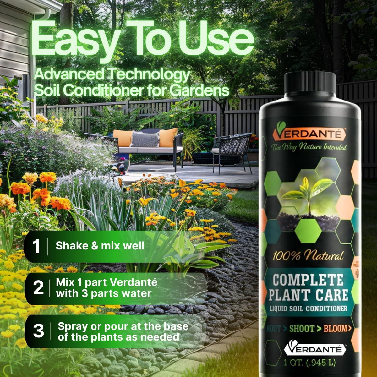 Liquid Soil Conditioner, 1 Gallon U88866