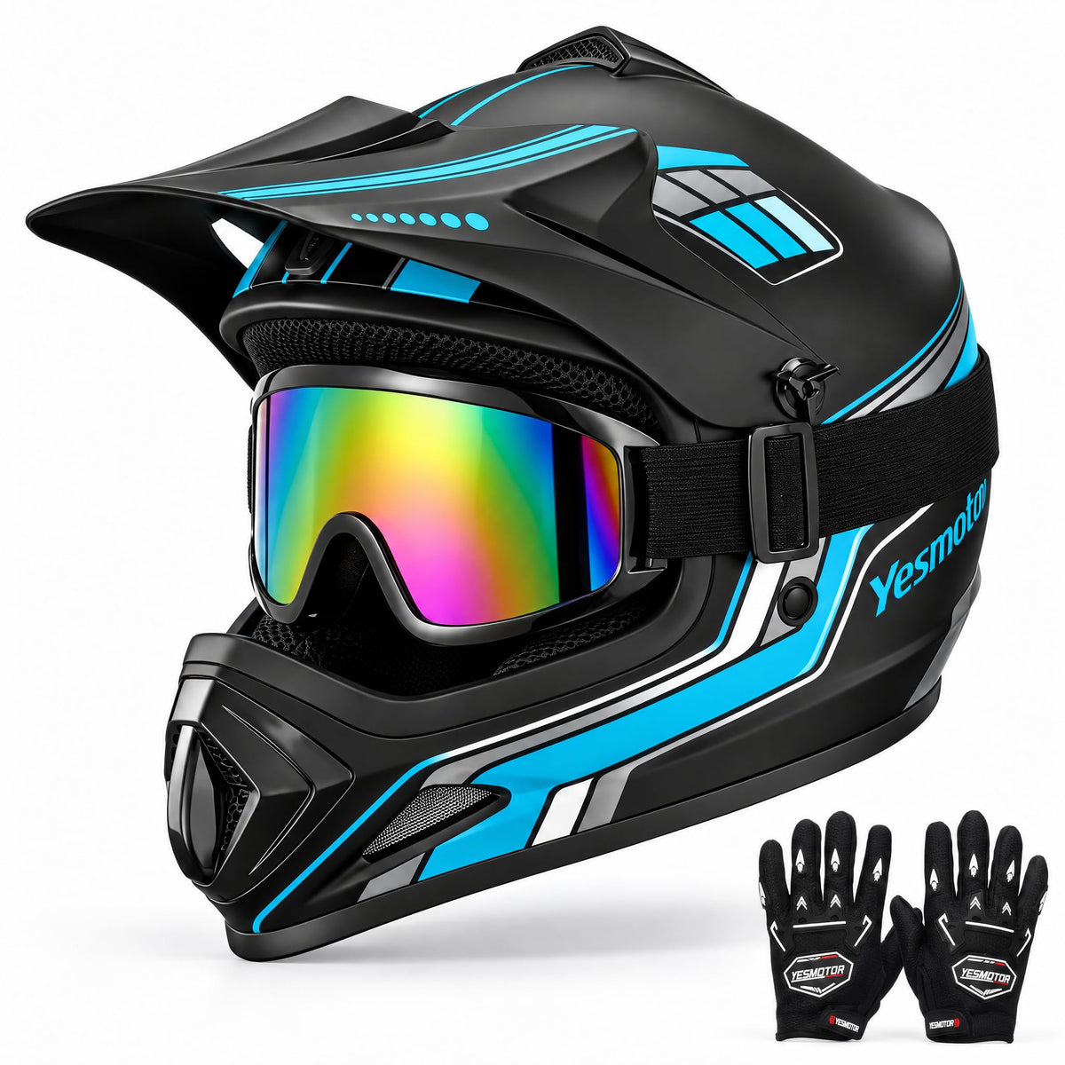Youth Dirt Bike Full Face Helmet N136