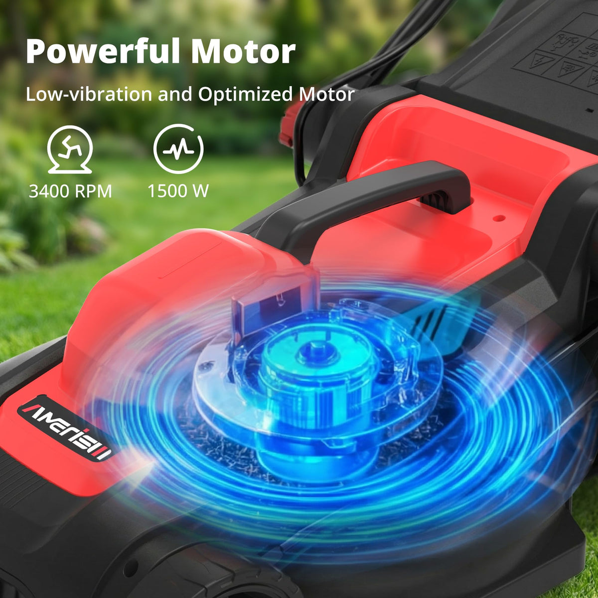 14-Inch Electric Corded Push Mower F523