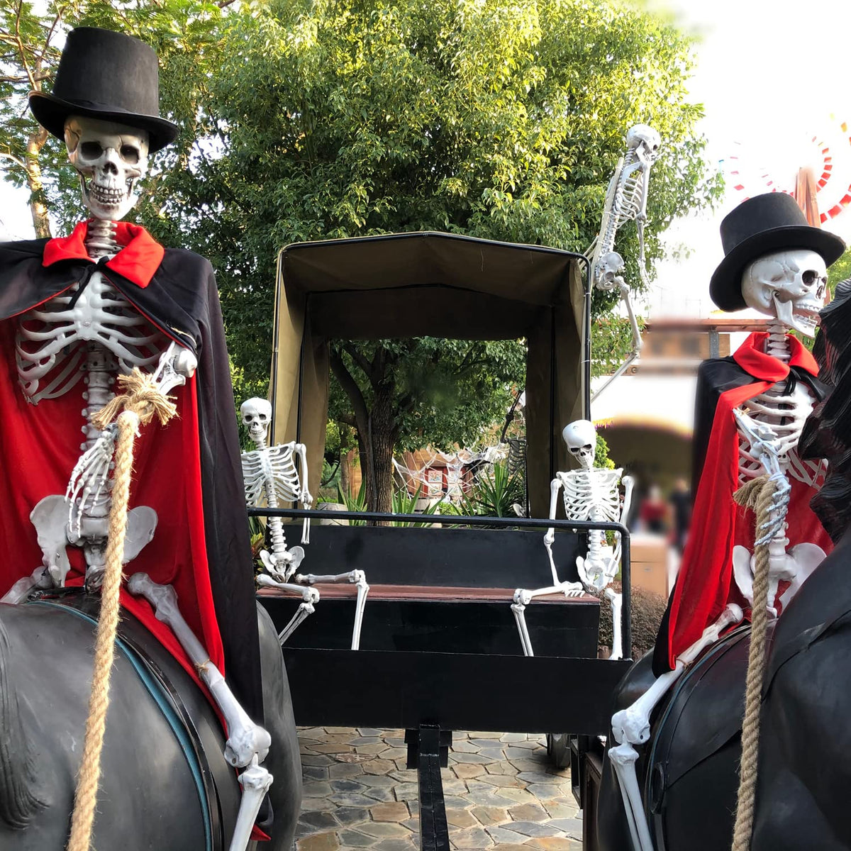 2Packs 5.4ft Life Size Full Body Skeletons with Movable Joints R9284