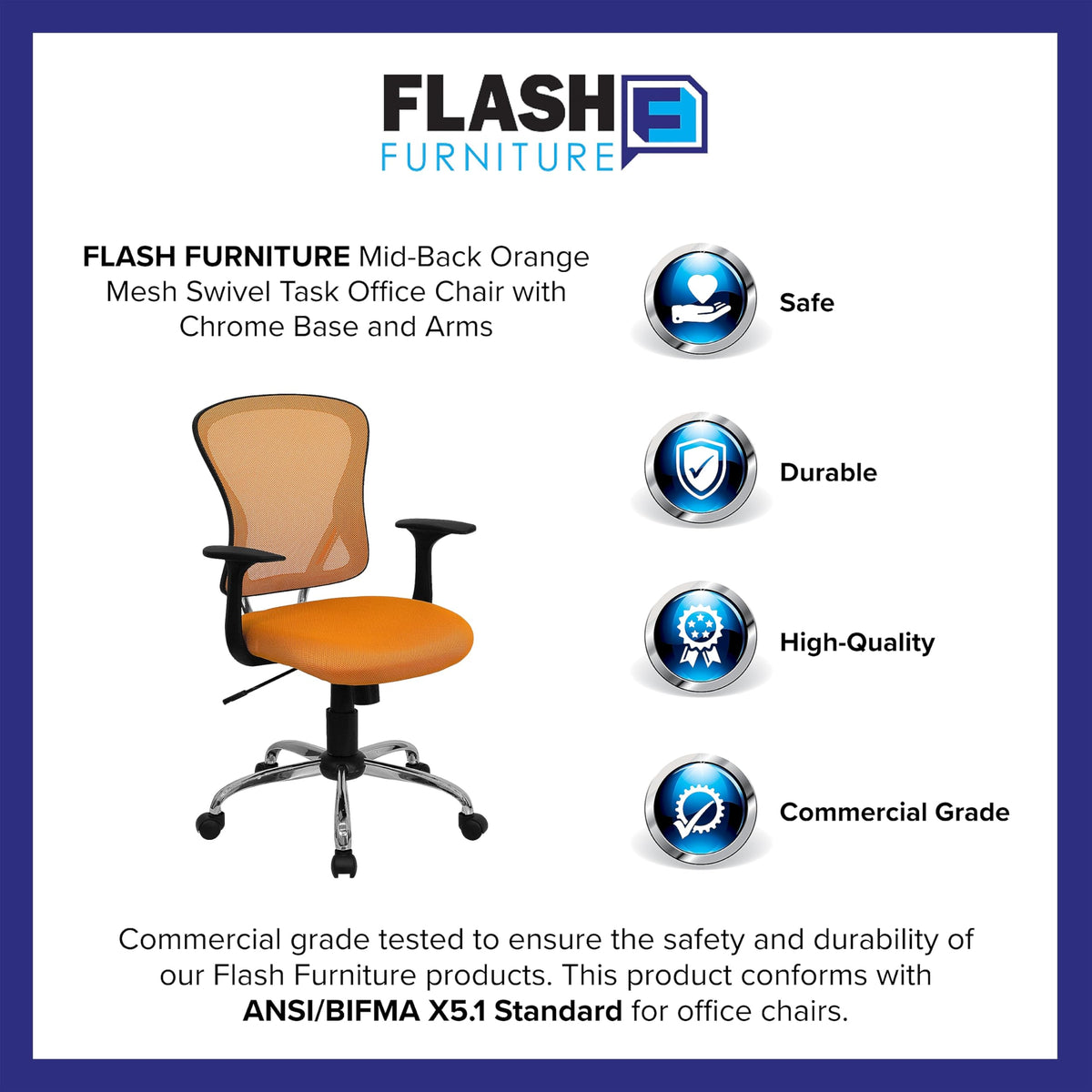 Mid-Back Mesh Executive Office Chair B1952