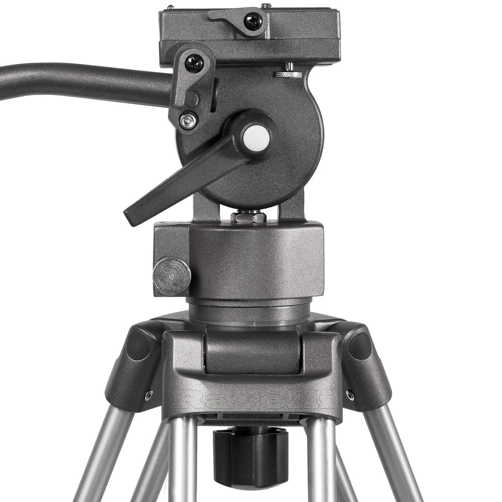 55" 65mm Video Camera Tripod with Fluid Drag Head and Carry Bag V1608