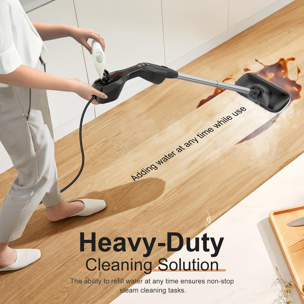 Handheld Steam Mop with 17 Accessories R8034