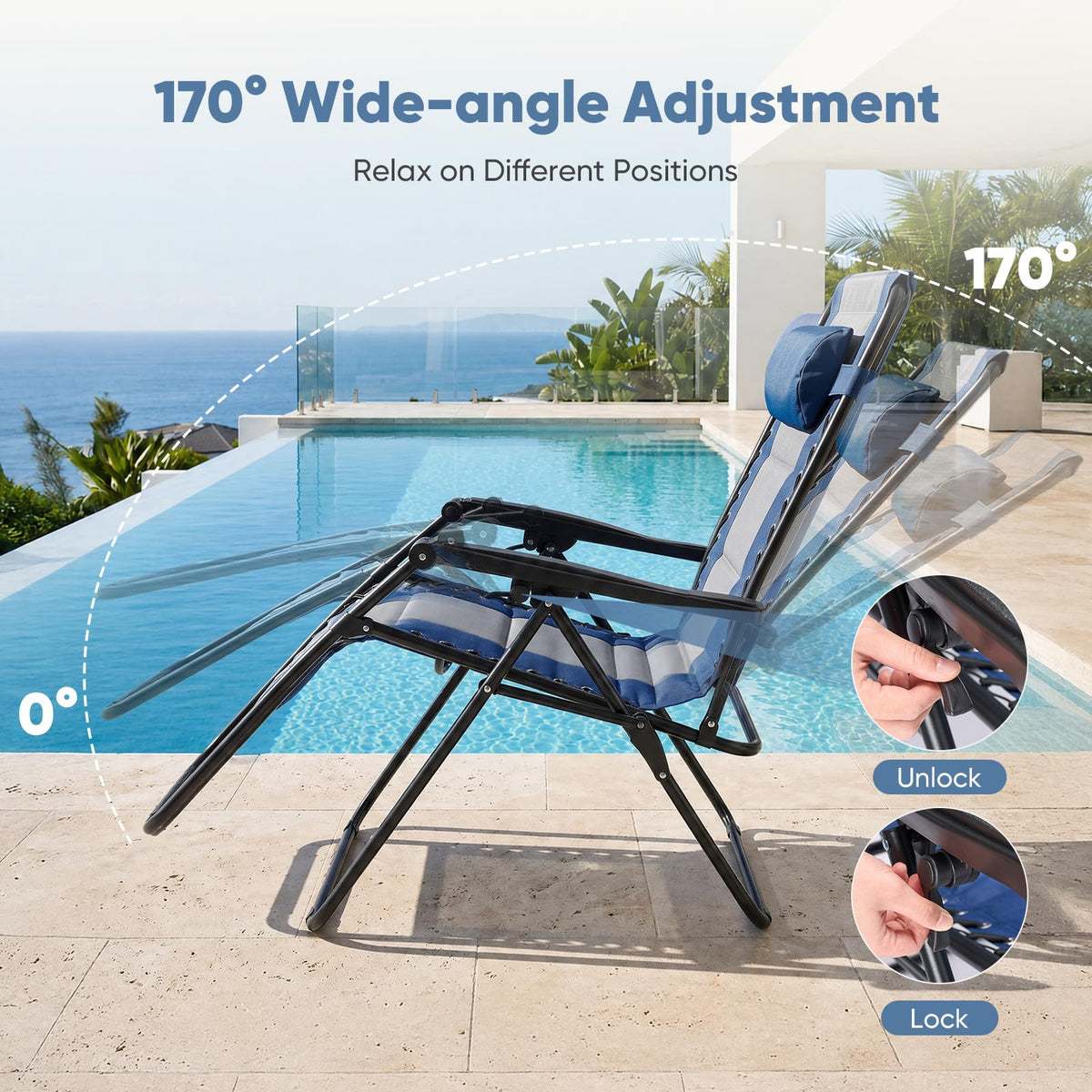 Zero Gravity Chairs Set of 2 B821120