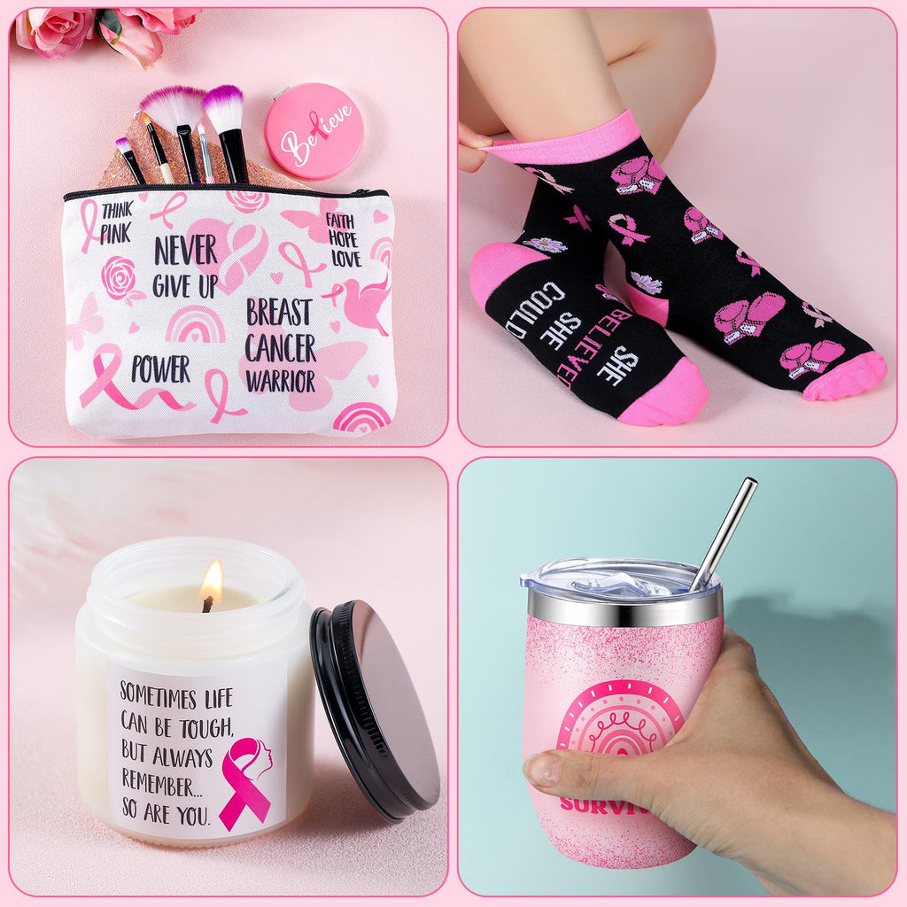 8 Pcs Breast Cancer Basket B76521