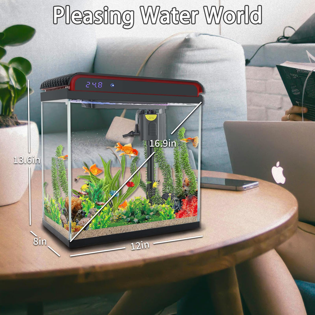 5 Gallon Glass Fish Tank T73741