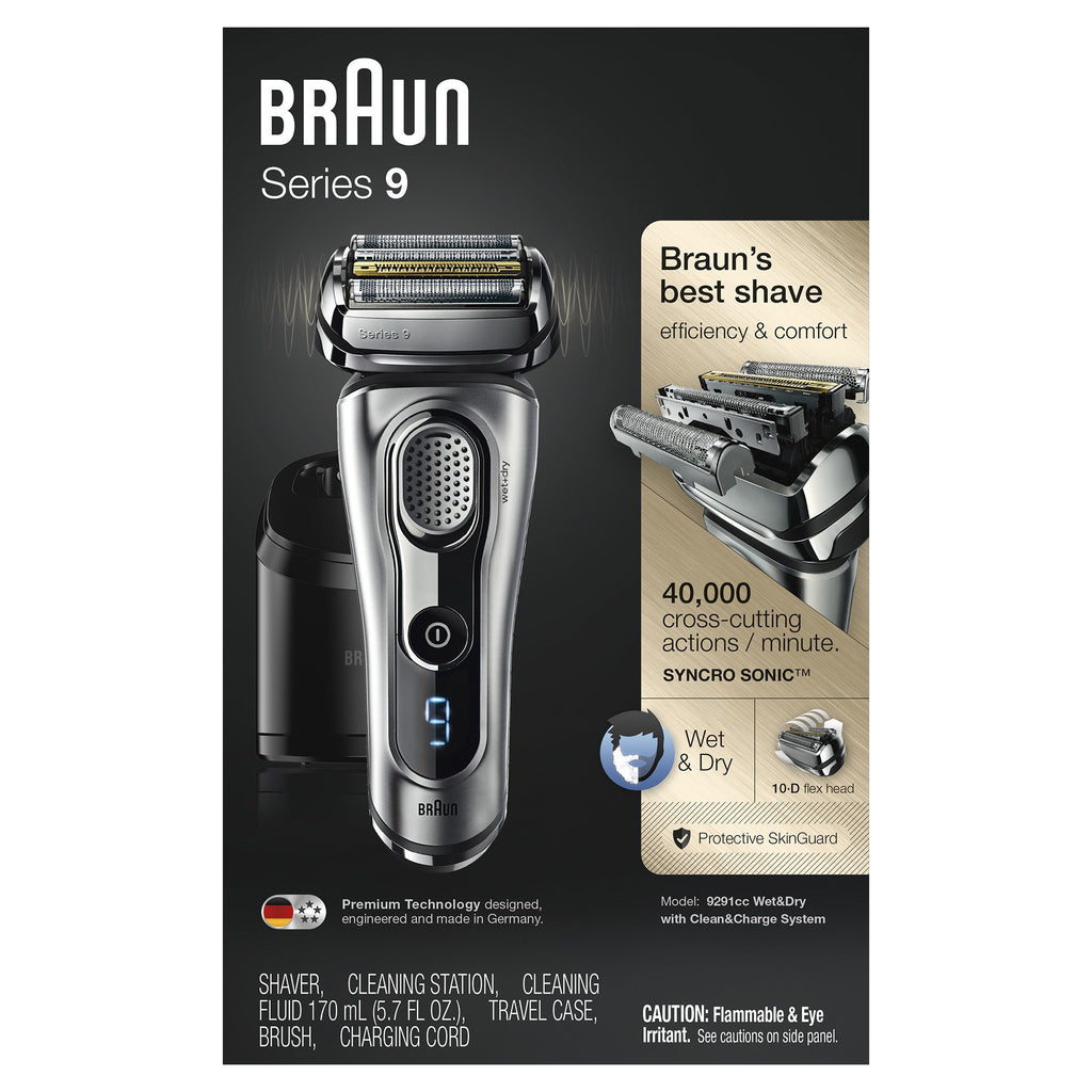 Electric Foil Shaver with Beard Trimmer, Rechargeable, Wet & Dry, 6 Piece Set X120