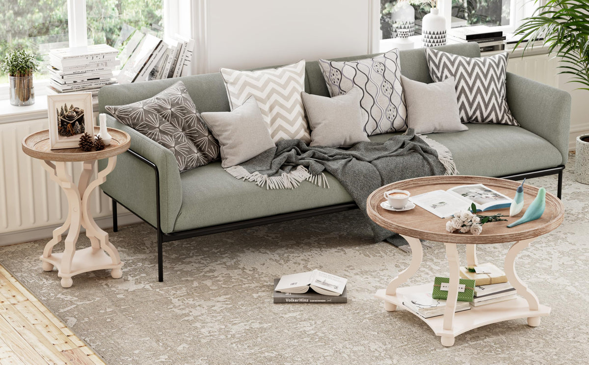 Round Wood Coffee Table F62543