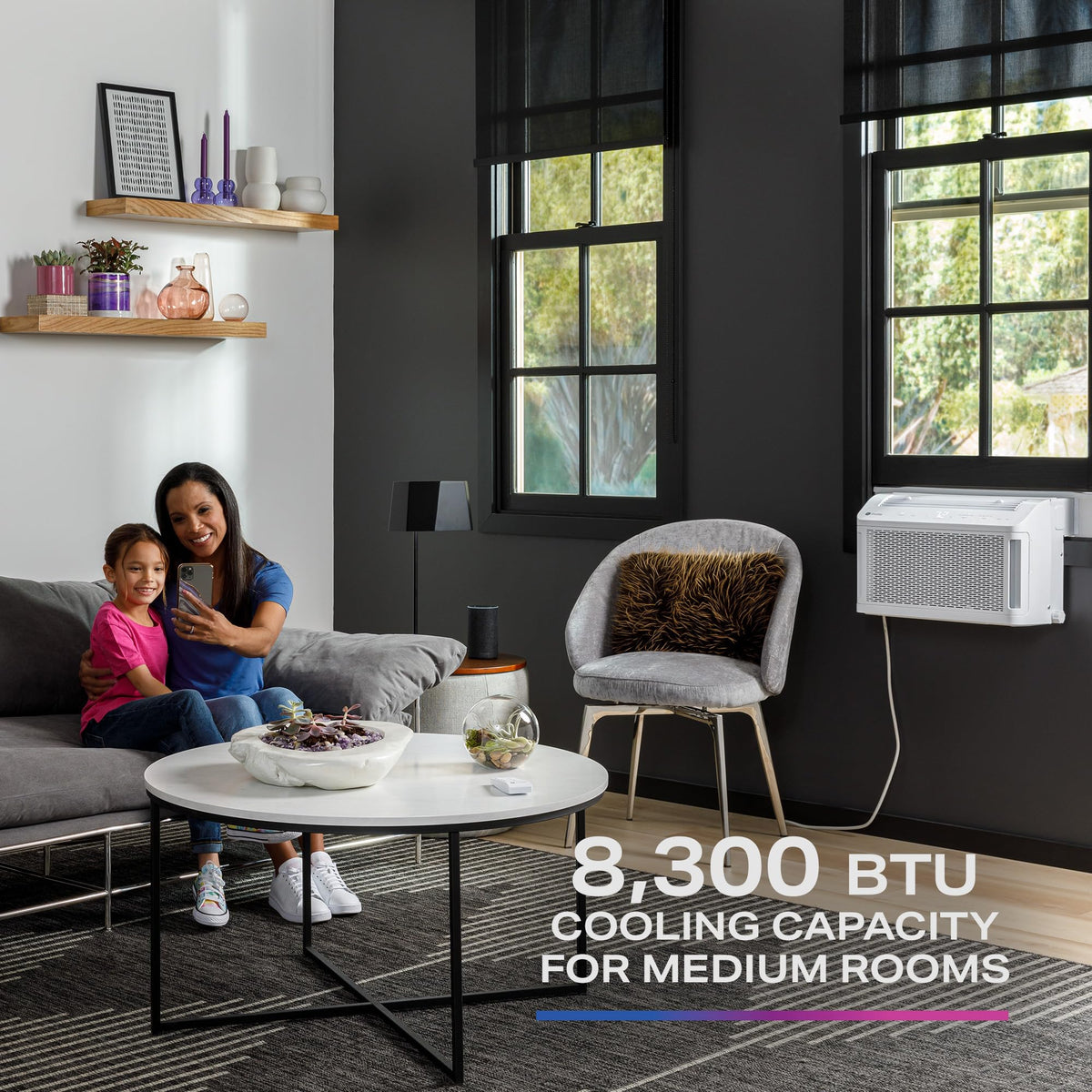 White Window Air Conditioner Unit, 8,300 BTU R860