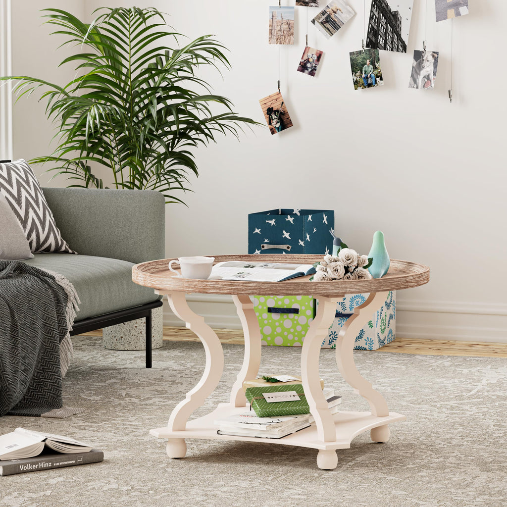 Round Wood Coffee Table F62543