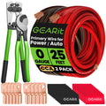 0 Gauge Wire Kit, Black/Red 25FT Crimp Kit E843342