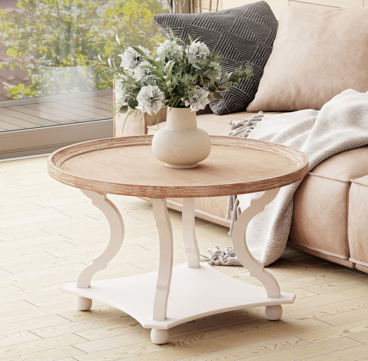 Round Wood Coffee Table F62543